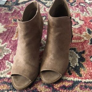 Carlos open toe booties